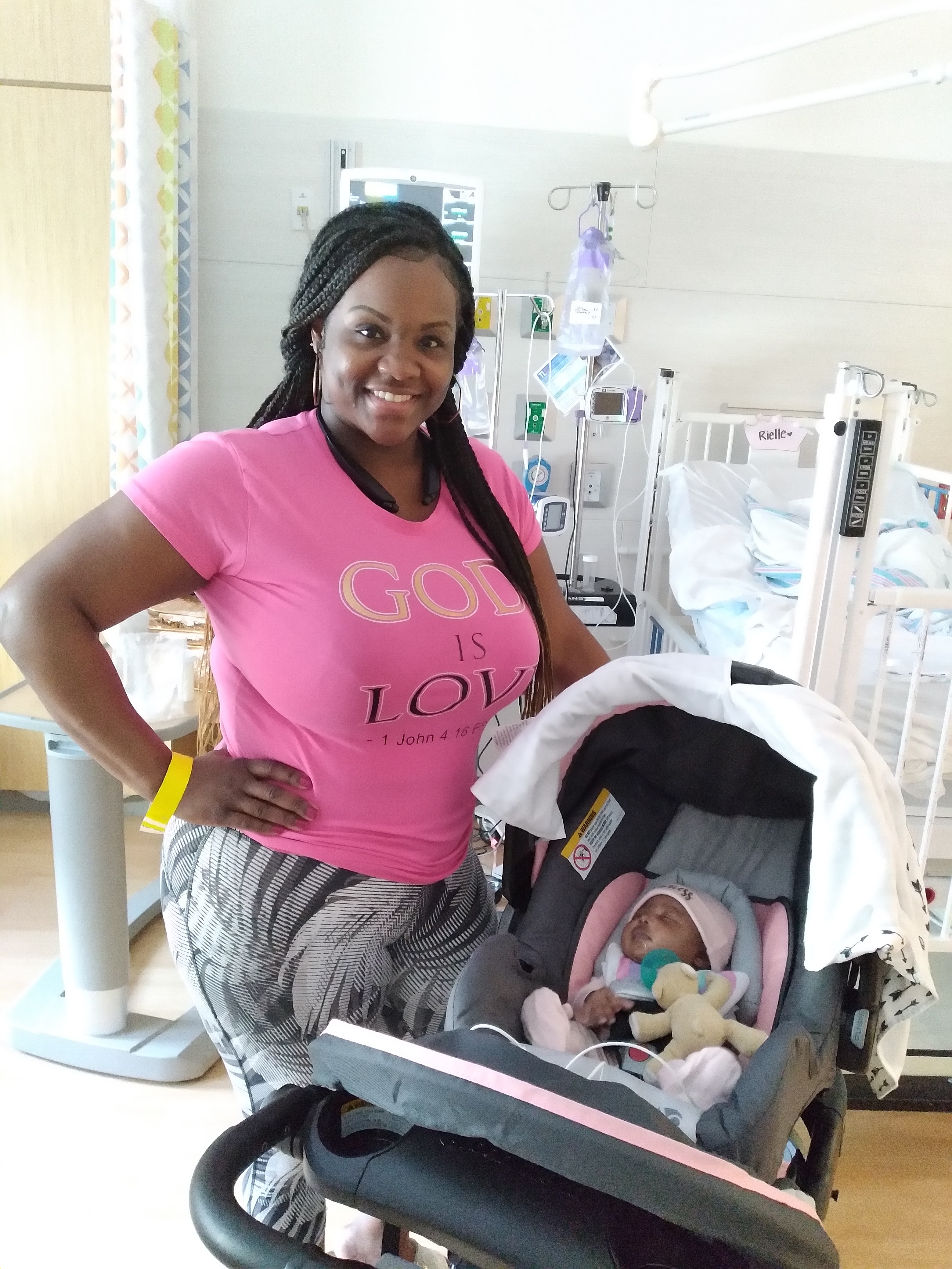 mother with her child in a stroller