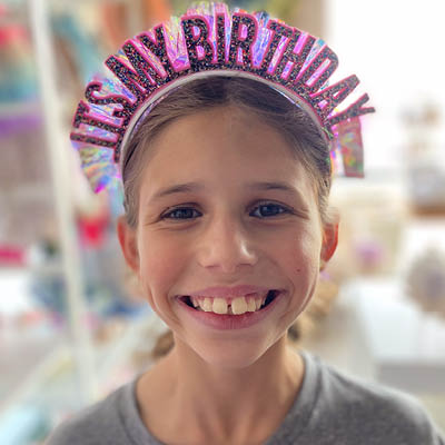 child cancer patient on her birthday