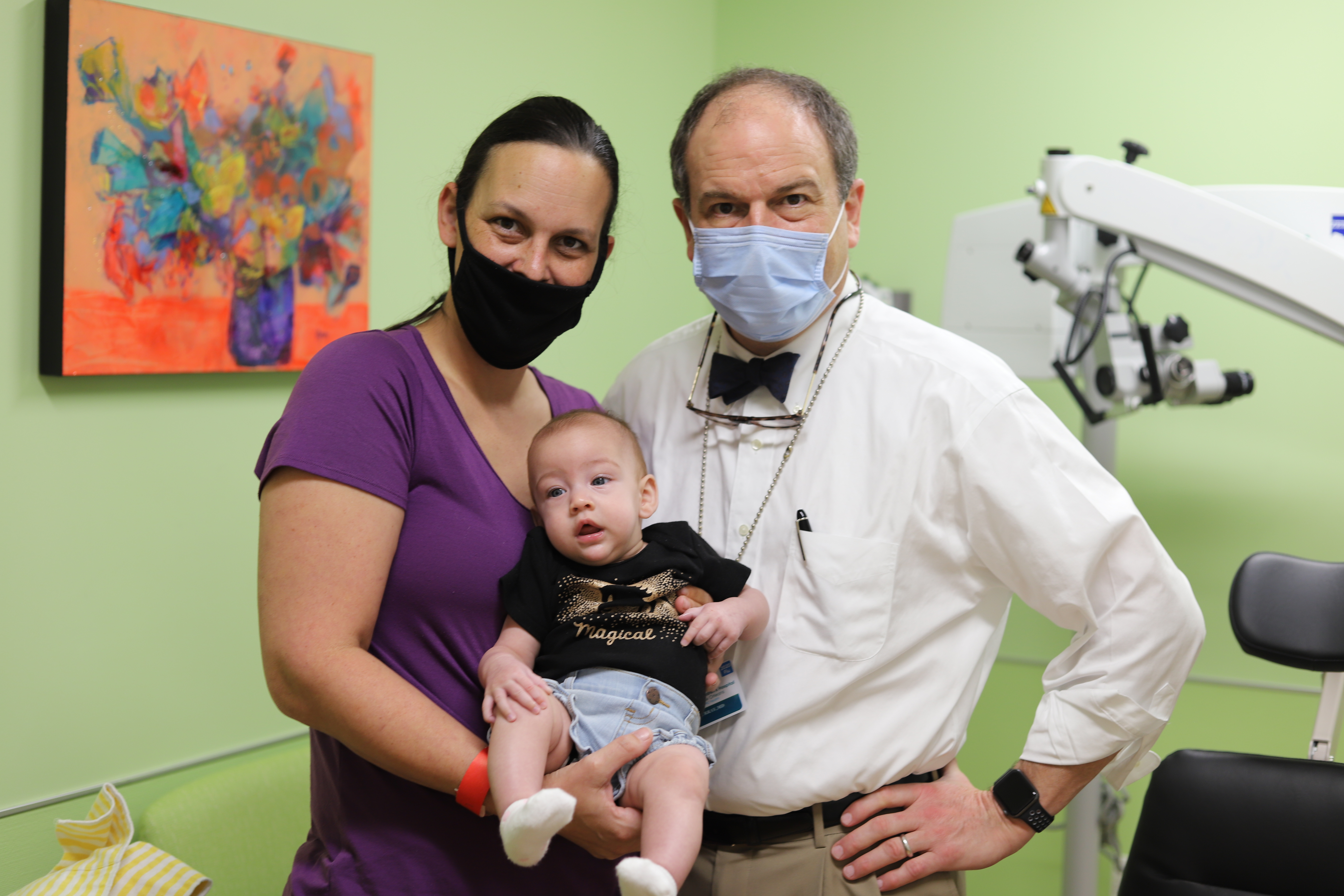 mother and doctor with toddler