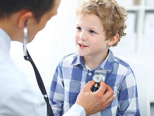 doctor with child patient 