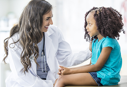 doctor with child patient 