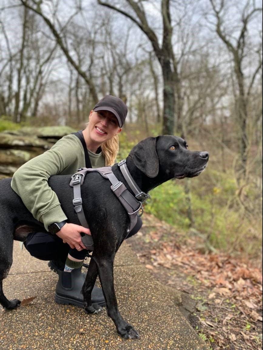 Erin with dog