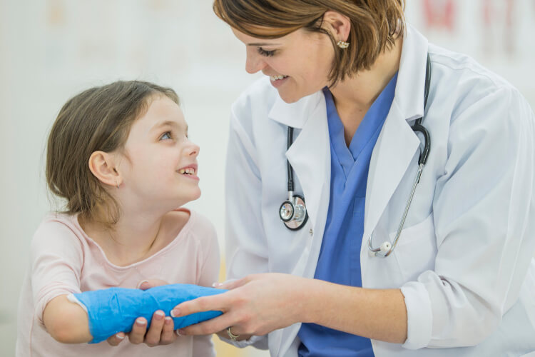 girl with Broken Arm